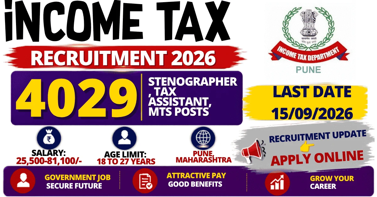 Income Tax MTS Recruitment 2026