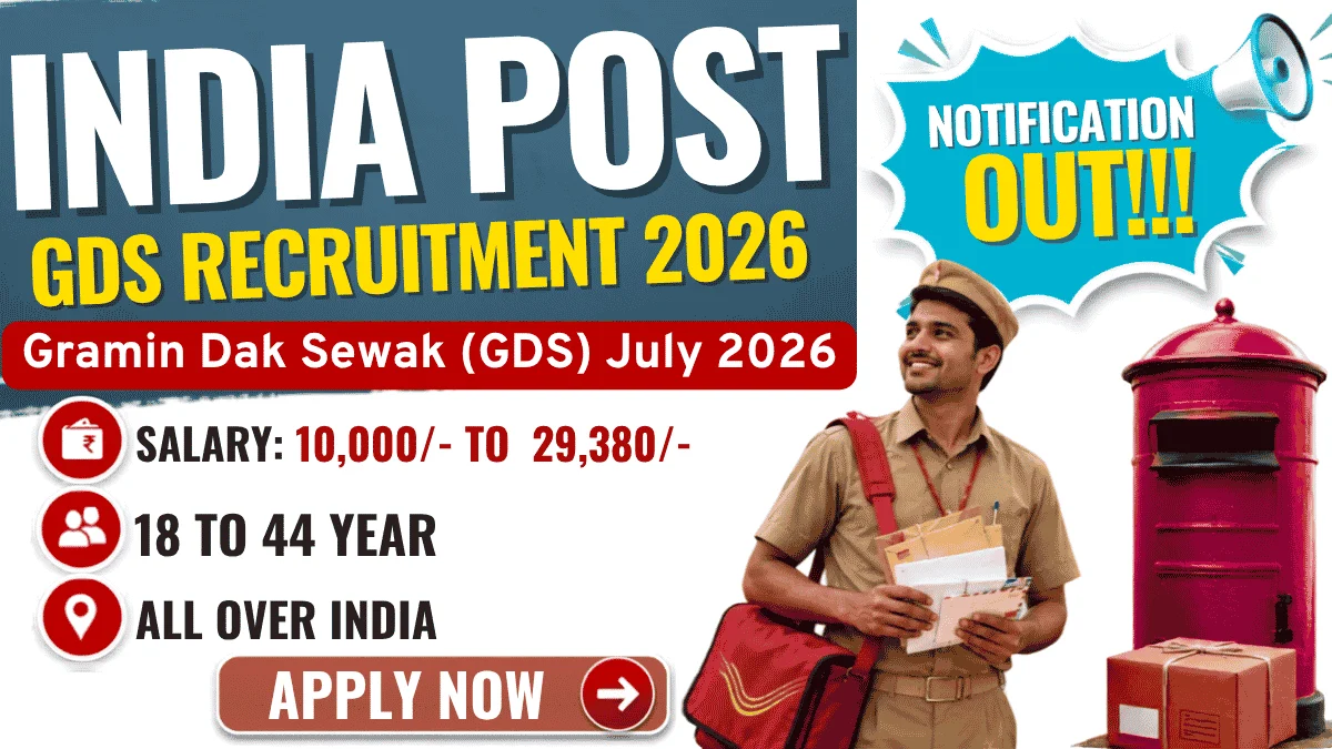 India Post GDS Recruitment 2026 – Apply Online for 23,757 Posts India Post GDS Recruitment 2026