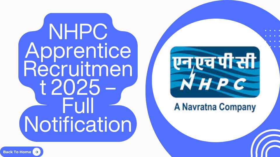 NHPC Apprentice Online Form 2025