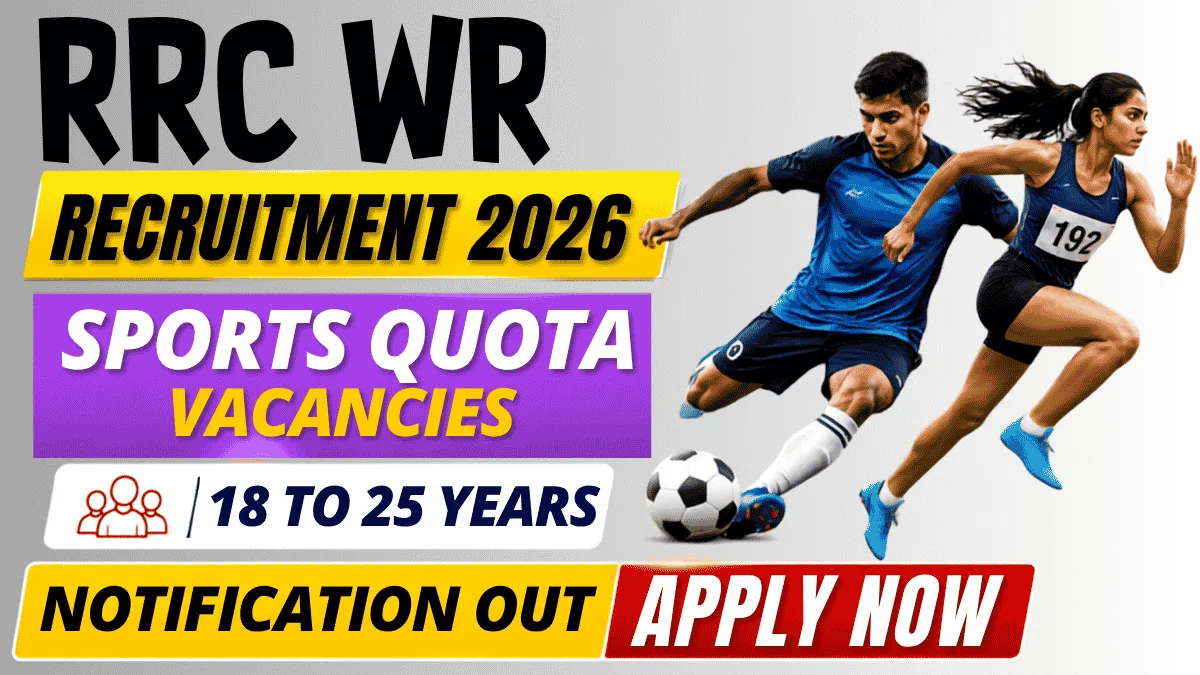 RRC WR Sports Quota Recruitment 2026 – Apply Online for 64 Posts RRC WR Sports Quota 2026
