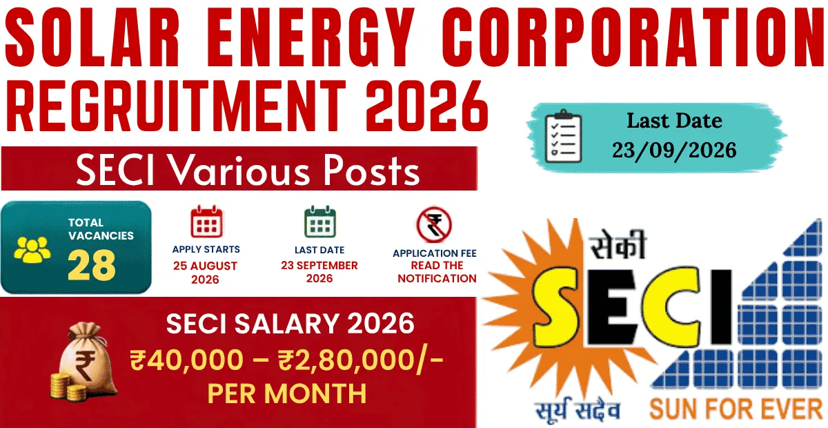 SECI Recruitment 2026